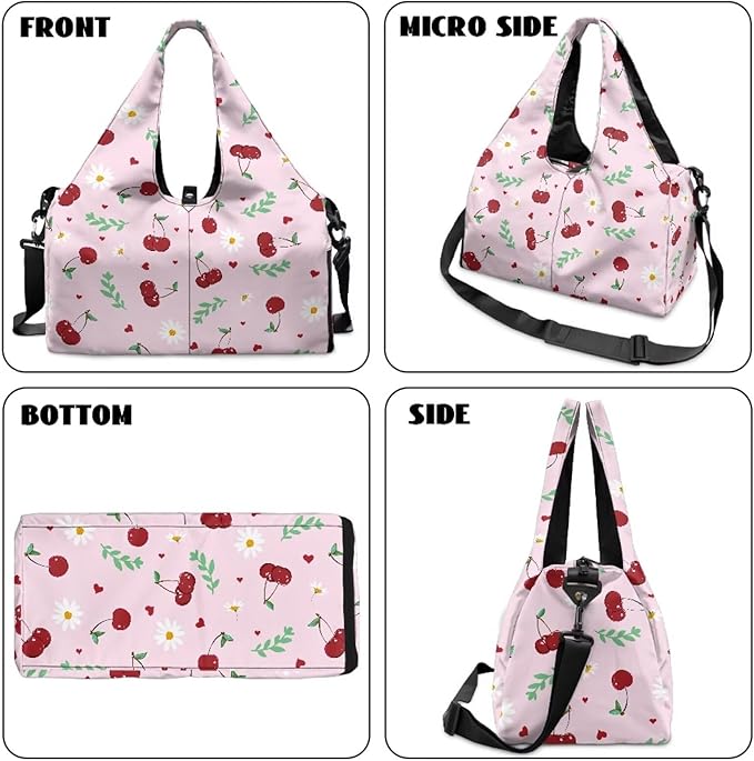 Yoga Mat Bag for Women Men Large Carryall Tote with Adjustable Shoulder Strap for Gym Yoga Travel Pilates Office