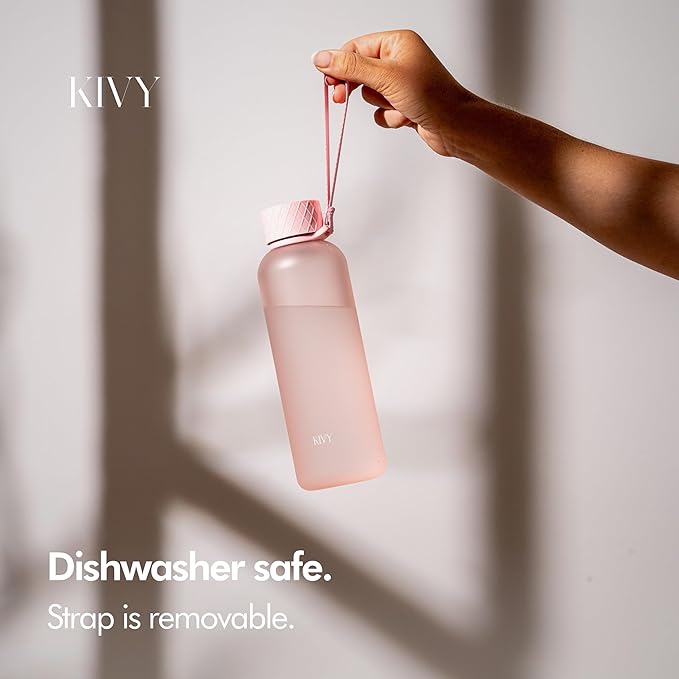 KIVY Tritan Water Bottle 2nd Generation (Rose, 22oz)