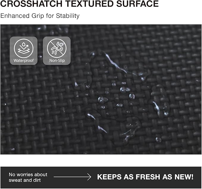 AIRHOP 18 Tiles Gym Floor Mat, EVA Foam Puzzle Gym Mat, High-Density Interlocking Foam Floor Tiles for Home Gym, Play Workout Garage Kitchen Flooring