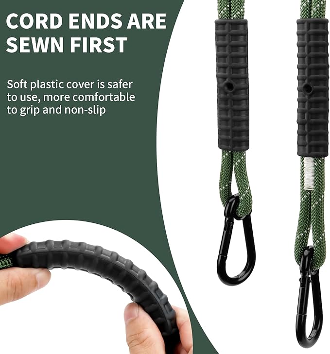 Heavy Duty Tree Swing Ropes, Hammock Tree Straps Hanging Kit, for Outdoor Swings Hammock Playground Set Accessories (6.75ft,81",Green,1Pack)