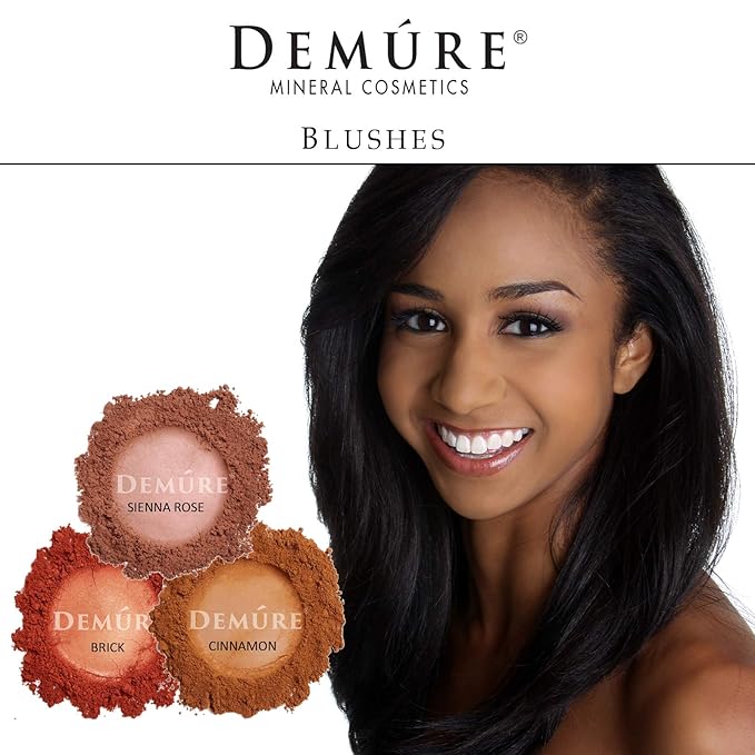 Demure Mineral Blush Makeup (Cinnamon), Loose Powder Makeup, Natural Makeup, Blush Makeup, Professional Makeup, Cruelty Free Makeup, Blush Powder By Demure
