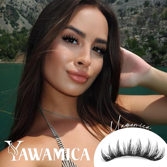 Lash Clusters Manga Eyelash Clusters Wispy Cluster Lashes with Spikes D Curl Cluster Eyelash Extensions 10-16mm Individual Lashes with 13-19mm Spikes Lashes DIY Anime Lash Extension Look by Yawamica
