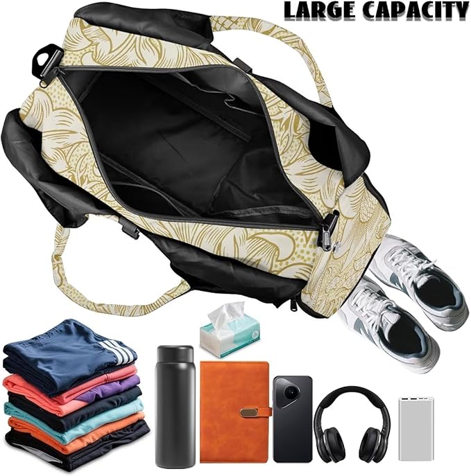 Yoga Mat Bag for Women Men Large Carryall Tote with Adjustable Shoulder Strap for Gym Yoga Travel Pilates Office