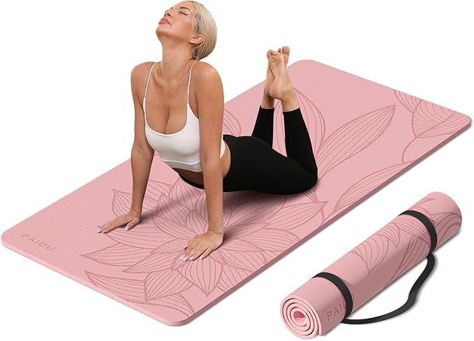 Large Yoga Mat-72’x36’x0.4’ Extra Width & Thick,Comfortable,Non-Slip Exercise Mat-Works Great on All Floor for Stretching,Yoga Studio,Gym or Home Workouts
