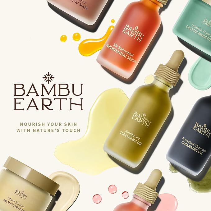 BAMBU EARTH Intense Hydration Cactus Face Moisturizer - Deeply Hydrate with Pressed Serum Formula - Skincare to Soften Texture, Balanced Complexion for Healthy-Looking Glow - .14 oz net wt.