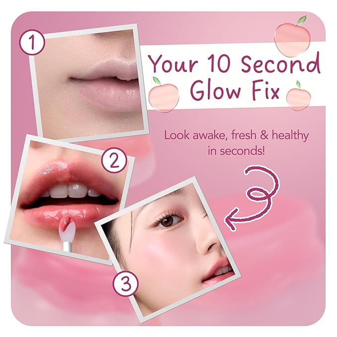 FRUDIA Korean Makeup Lip + Cheek Glow Jam |Long lasting, Moisturizing & Plumping | Non - Sticky & Glossy Color for Eyes, Lips & Cheeks |Coco Cherry – Deep plum red - 4.5 gm