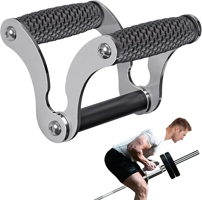 Kipika Landmine Attachment for Olympic Barbell Bars, Wall Mount Landmine Attachment, V Bar Row Landmine Handle and Viking Press Landmine Handle, Versatile Strength Training Equipment for Home Gym