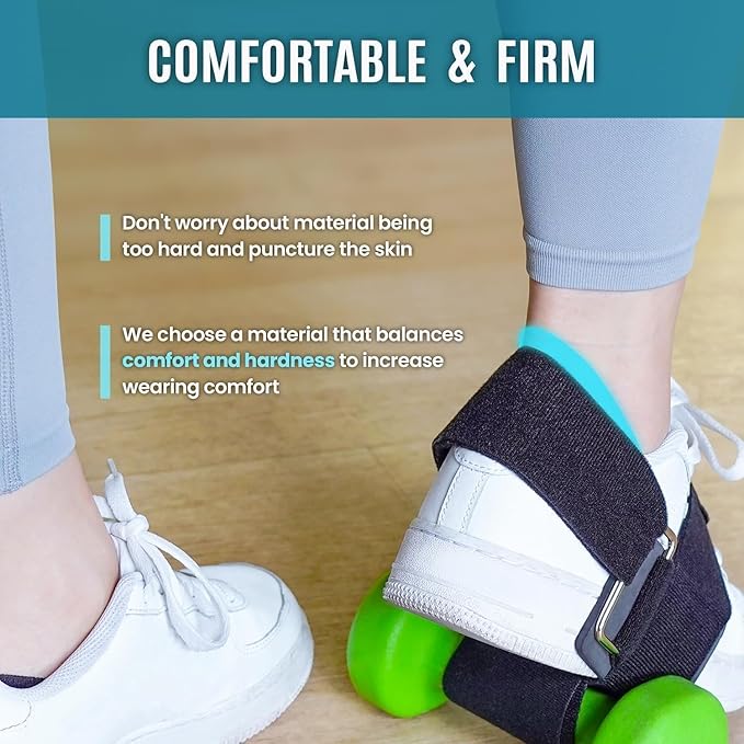 Dumbbell Foot Attachment for Leg Workout, Dumbbell Attachment Straps, Tibialis Trainer, Ankle Straps for Dumbbells, Dumbbell Foot Strap for Weight Lifting,Shin Splint,Hamstring Curls,Leg extensions