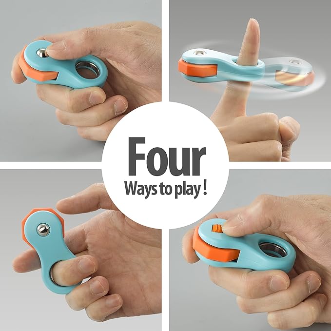 2 Pack Fidget Toy,Fidget Spinners Toy for Adults and Kids,Gifts Suitable for Children with Autism and ADHD,Quiet Office Desk Toy,Excellent for Relieving Stress and Anxiety Toys (Blue & Green)