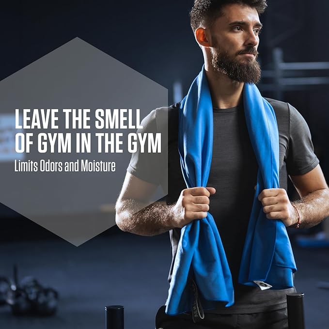 VENTURE 4TH Quick Dry Towel. Microfiber Travel Towel Ideal for Camping, Hiking, Backpacking, Gym. Lightweight & Fast Drying Travel Towels for Body. Compact & Easy to Pack - Blue Extra Large