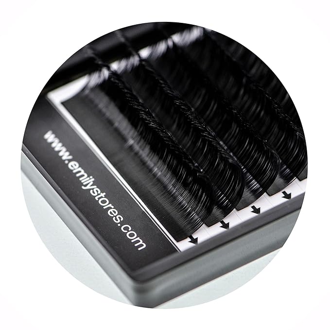 Lash Extension 0.03mm Thickness D Curl 8MM Length Fine Soft Light-Weight Volume Individual Eyelash For Easy Fan Eyelash Extensions, Flower Lashes, Self Fanning Eyelashes (8MM)