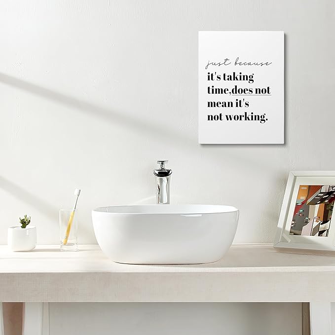 XWELLDAN Inspirational Motivational Office Framed Canvas Wall Art Decor, Wall Art for Office,11x14 Inches