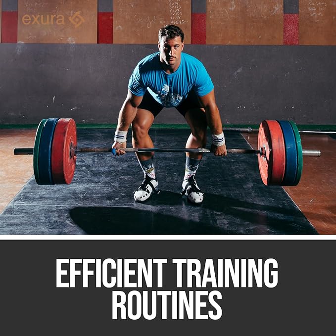 EXURA Pair of Anti Slip Barbell Clamps Two Units Collars Weight Clips, Anti Slip Pair of Olympic Barbell Clamps, Barbell Collars, Barbell Clips, Weight Clips for Bars, Gym Clips, Weight Clamps