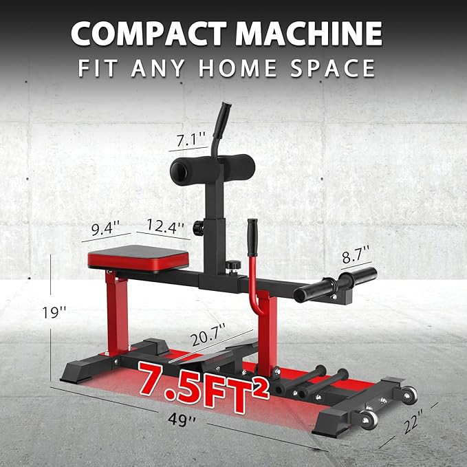 GMWD Adjustable Seated Calf Raise Machine with Band Pegs for Leg Training and Exercise - Home Gym Equipment