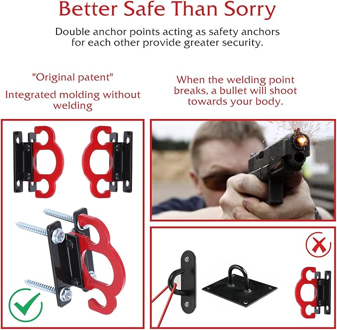 Resistance Band Wall Anchors,Workout Wall Mount Anchor,Band Wall Mounts Gym Anchor,Band Hooks, Space-Saving Wall-Mounted Clip for Home Gym Workouts,for Strength Training,Fitness,Physical Therapy