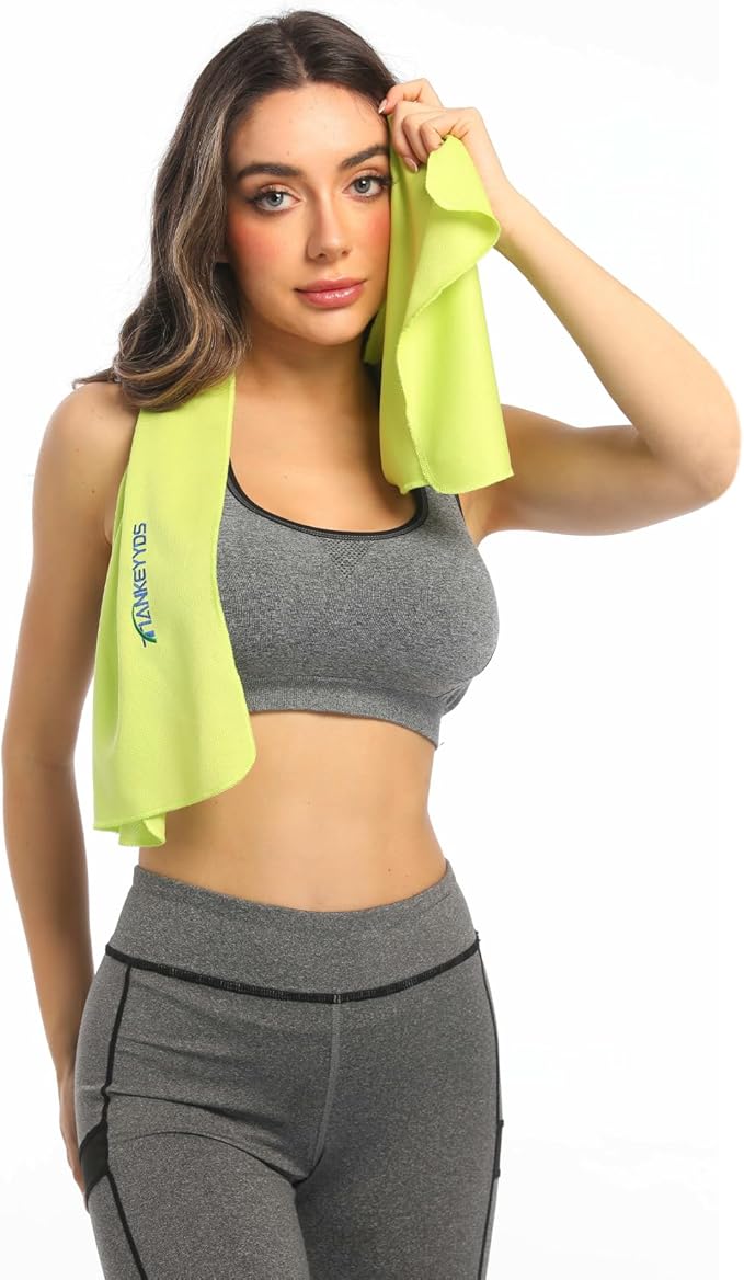4 Pack Microfiber Gym Towels Set for Sports Fitness, Yoga, Workout, Exercise, Tennis, Super Soft and Quick-Drying Towels for Men Women (40inch X 12inch)