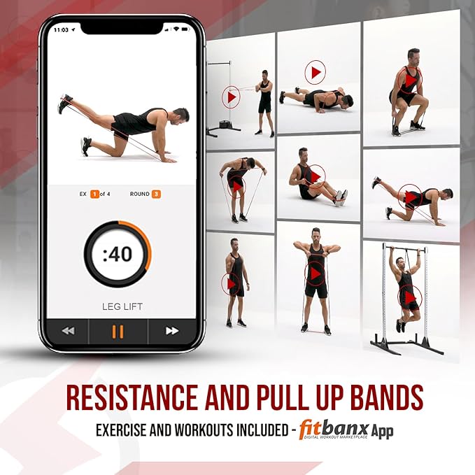 INTENT SPORTS Pull Up Assist Bands – Assistance and Resistance Bands for Pull-Up, Fitness, Body Stretching, Mobility Work, Weightlifting, Heavy Duty - Single/Set – Exercise Videos - eBook!