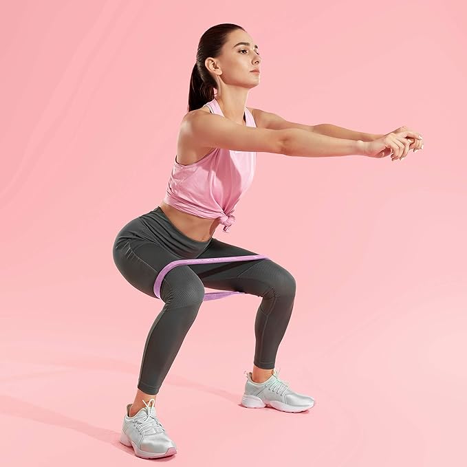 XNM Creations Yogi Bands - Loop Resistance Bands for Working Out, Fitness and Yoga Exercise β Set of 5 Pastel Exercise Bands