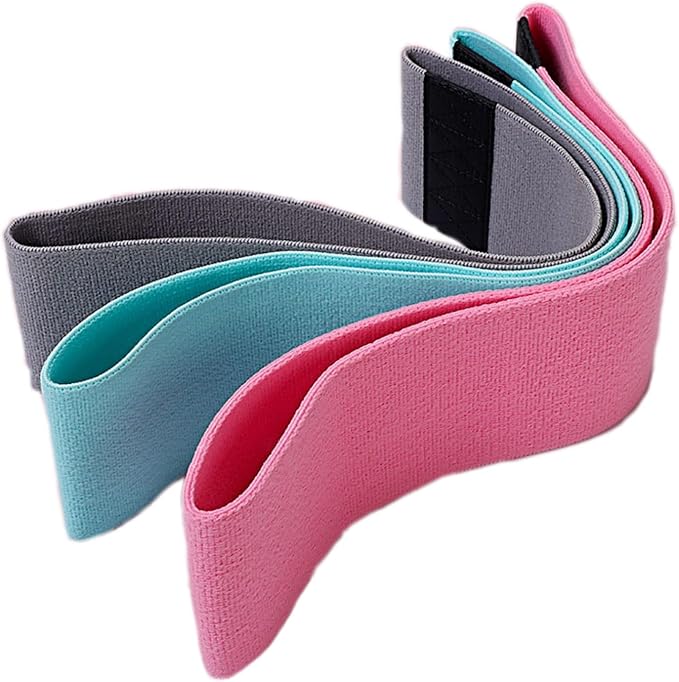 Fabric Resistance Bands, Elastic Bands of Different Levels, Hip and Leg Shaping Bands, Suitable for Yoga, Rehabilitation, Pilates, Fitness and Home Workouts
