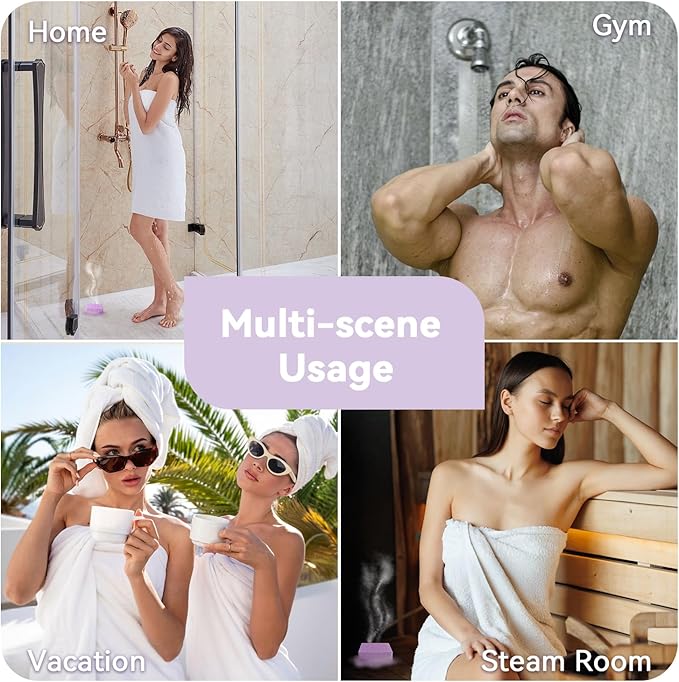 Shower Steamers Aromatherapy 6 Pack, Birthday Gifts for Women Men Teen, Luxury Gift Box Packaging, Stress Relief Home Spa, Lavender Natural Essential Oil, Self Care Relaxation Shower Bombs