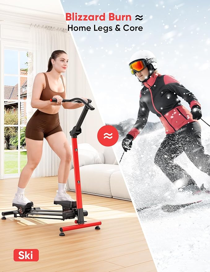 YOLEO Steppers for Exercise at Home, Adjustable Stair Stepper with 3 Workout Modes,Folding Cardio Stair Master with Adjustable Handlebar&Oversized Pedal,90% Pre-Assembled Stair Climber with Caster Mat