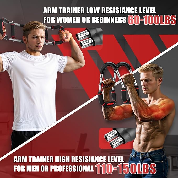 2025 Pro Twister Arm Trainer, Adjustable Power Twister Bar, Chest Shoulder Arm Workout Equipment, Portable Detachable Upper Body Fitness Machine for Home & Gym