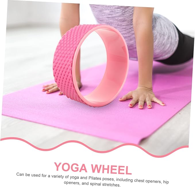 Yoga Wheel for Back Pain Relief Sturdy Foam Roller for Stretching and Massage 1 Piece Yoga Training Wheel for Fitness and Flexibility