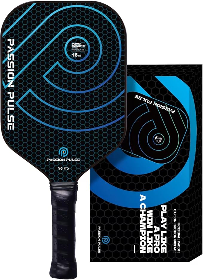 Pickleball Paddles 2025,Raw Carbon Fiber Surface(CFS) 16mm T700 High Grit & Spin, Pro Pickle Ball Paddles Designed for Ultimate Spin & Consistency