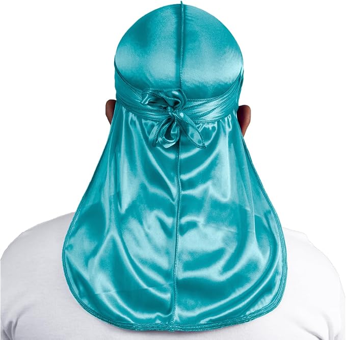 ForceWave 2 Pieces Silky Durag Pack for Men Women Waves, Premium Satin Deluxe Du-rag