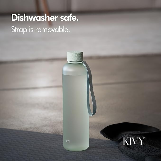 KIVY Tritan Water Bottle 2nd Generation (Light Green, 32 Ounces)