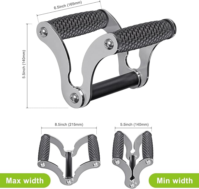 Kipika Landmine Attachment for Olympic Barbell Bars, Wall Mount Landmine Attachment, V Bar Row Landmine Handle and Viking Press Landmine Handle, Versatile Strength Training Equipment for Home Gym