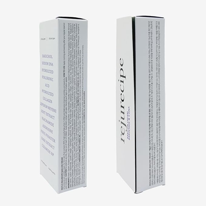 PESTLO Rejurecipe Baku:DN Cream, 1.01 fl oz, 30ml - Elasticity & Anti-Oxidant Care Cream, Bakuchiol, SDNA-PDRN, Salmon Extract, 10 Hyaluronic acids for All Skin Types, Korean Skincare
