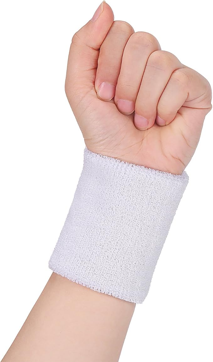 WILLBOND 3 Pcs Sweatbands Set 80s 90s Neon Sports Headband Tennis Striped Sweat Band Sports Competitions Games for Men Women Party Supplies