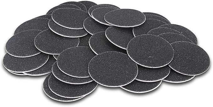 60pcs Replaceable Sandpaper Refill Discs for Electric Foot File Callus Remover Hard Dry Dead Skin Removal (Coarse 60 Grit)