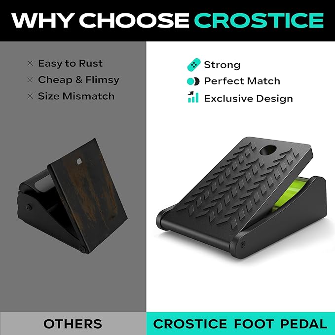 Foot Pedal Activator Compatible with Tonal Bar Control Module, Accessories for Smart Bar Controller, Foot Pedal Adapter, Tap Attachment (Control Module Not Included, Not for Guitar)