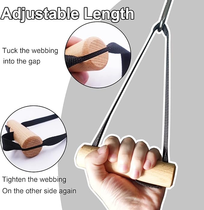 LARA STAR Pull Up Handles Grips Fitness Strap Heavy Duty Cable Machine Handles Training Grip Strength Sling Trainer for Home Gym Pull-up Bars Barbells and Pulling Machines