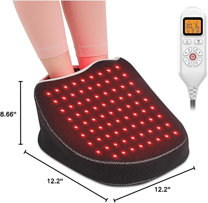 AOBOCO Infrared & Red Light Therapy Slippers - 240PCS LED Foot Pain Relief Deeper Therapy Device for Heel Toe Feet Instep as Present for Men & Women Home Use