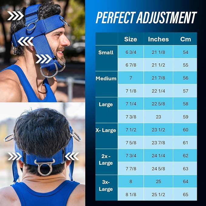 G Gabantt- Neck Exerciser and Neck Trainer. Adjustable Neck Harness Weight Lifting, 4 Way Neck Training - Head Harness for Neck Exercises and Neck Muscle Builder. Neck Strengthener Workout Equipment