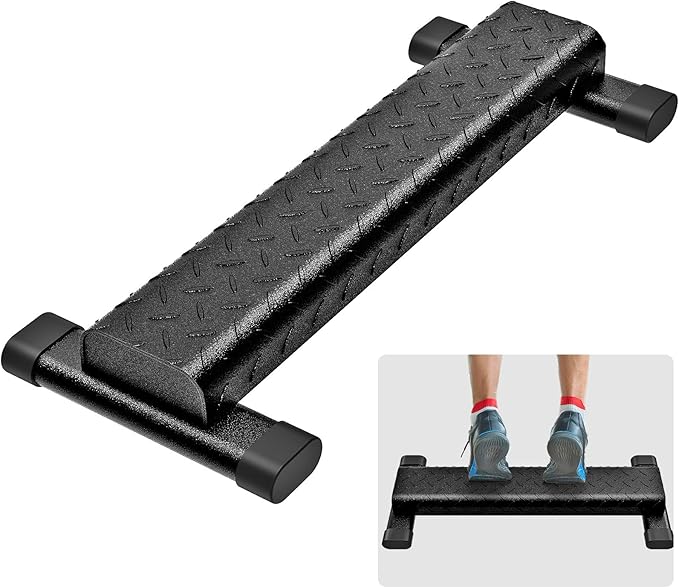 Kipika Steel Calf Raise Block - Standing Calf Raise Machine for Home Gym, Heavy Duty Wider Anti-Slip Platform Suitable for Calf Raise, Squats, Foot Stretches & Dip Exercises Supports up to 800lbs