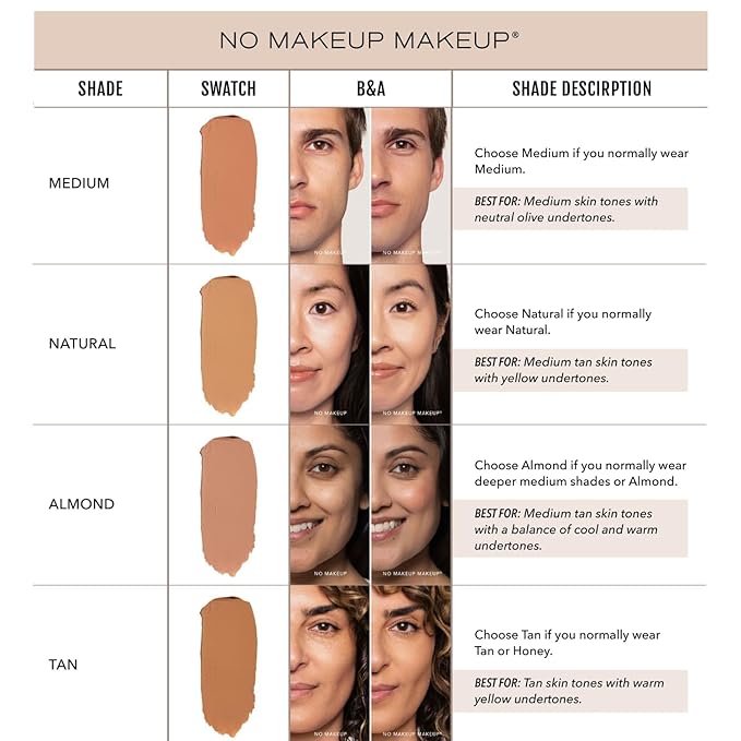 Long-Lasting Lightweight Foundation & Brush Duo | Cruelty-Free, Fragrance-Free, Buildable, Transfer-Proof Makeup (Medium)