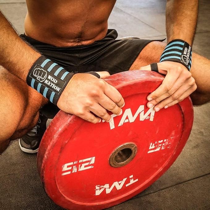 WOD Nation Wrist Wraps for Weightlifting & Strength Training – Professional Gym Straps w/Thumb Loop for Men & Women