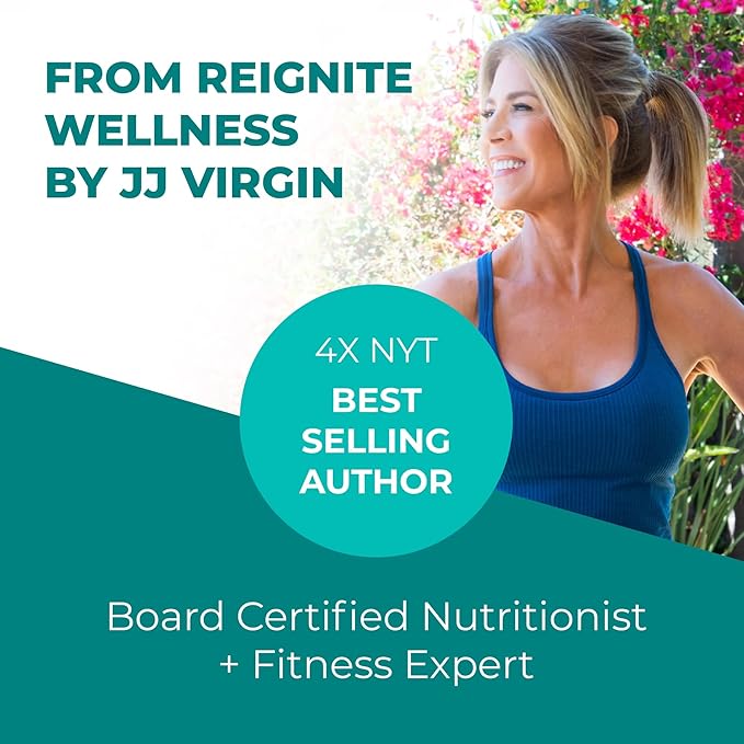 Reignite Wellness by JJ Virgin | Chocolate Plant-Based All-in-One Shake | New & Improved Formula | Plant Protein Powder, Vitamins, Minerals, Greens & Aminos | 20g of Plant Protein | 30 Servings