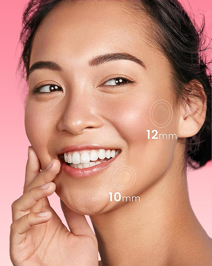 GLAM UP Hydrocolloid Blemish Pimple Zit Patches - Invisible Ultra Thin Spot Cover Stickers for Face and Skin, Strong Water-proof and Adhesive Overnight, Vegan-friendly (36 Count / 2 Sizes)