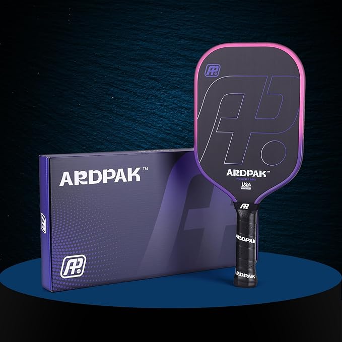 Pickleball Paddle, T700 Carbon Fiber Abrasion-Resistant Surface, 16MM Polypropylene Honeycomb core, USAPA Approved, High Grit,The Pickleball Paddle Designed for Control Spin & Consistency