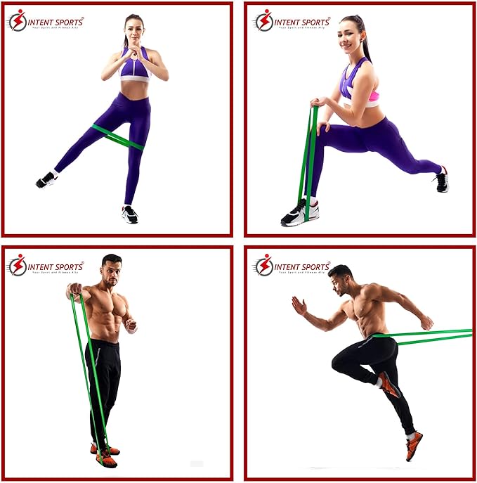 INTENT SPORTS Pull Up Assist Bands – Assistance and Resistance Bands for Pull-Up, Fitness, Body Stretching, Mobility Work, Weightlifting, Heavy Duty - Single/Set – Exercise Videos - eBook!