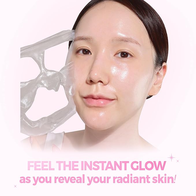 KLAVUU Actress Backstage Glow Peel Off Face Mask (2.4 fl.oz/70ml) - Radiance Boost, Deep Hydration for Women Peeling and Exfoliating for Silky Smooth, Even-Toned Glass Skin, Korean Skin Care for women