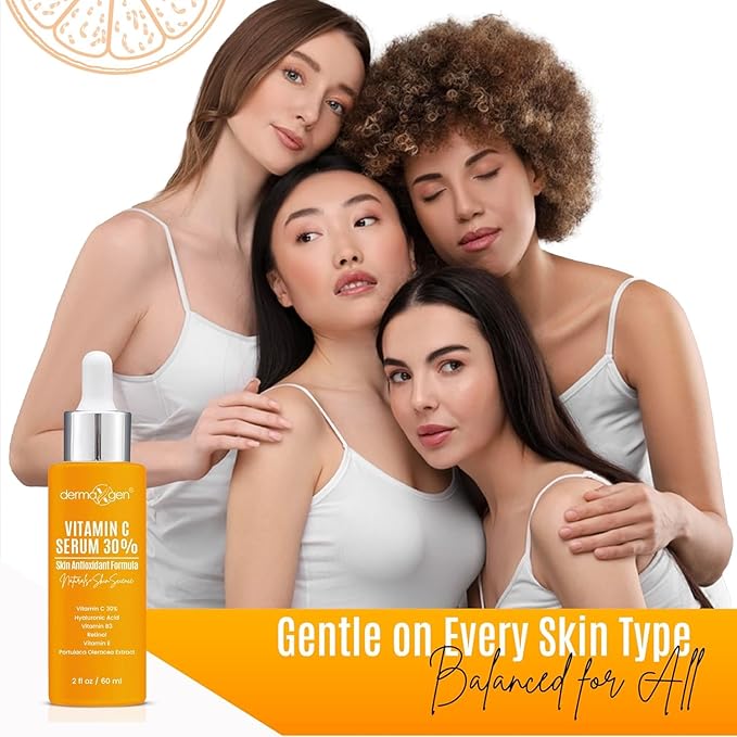 30% Vitamin C Serum (2 Fl Oz) Pure Organic Anti- Wrinkle + Hyaluronic Acid + Retinol + Vitamin E + Vitamin B, Facial Serum For Anti-aging, Wrinkles, And Fine Lines.