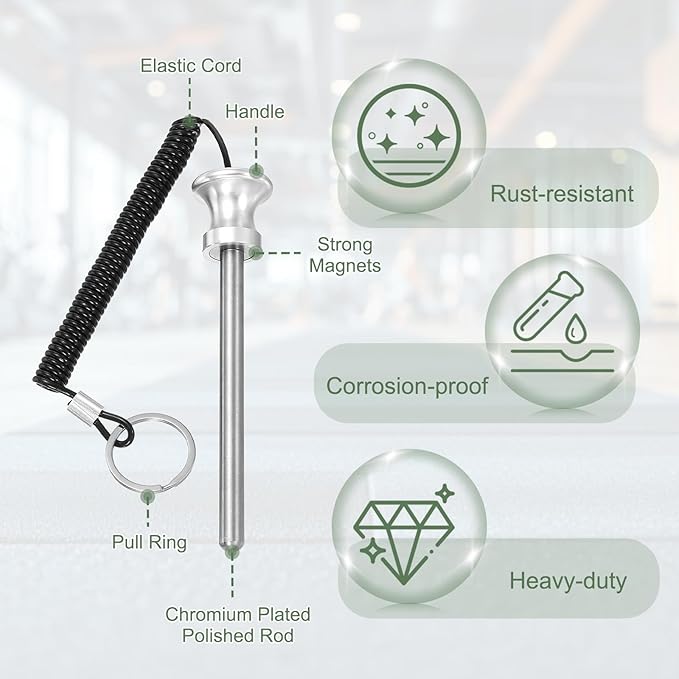 Weight Stack Pin, Weight Gym Pin Strength Training Equipment Replacement with Pull Rope for Commercial Home