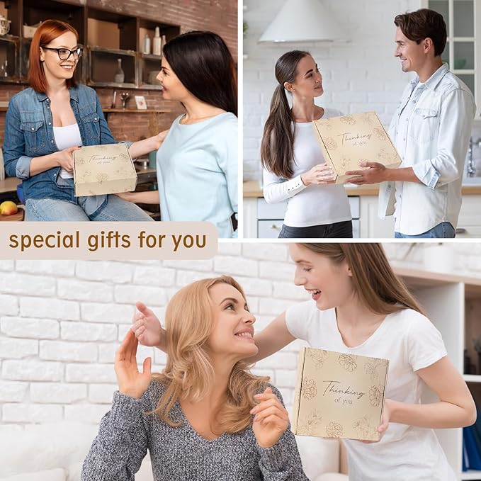 Get Well Gifts for Women - Feel Better Gift Baskets for Women After Surgery, Cancer Care Gifts for Friend, Sick Chemo Care Package, Encouraging Thinking of You Wellness Box For Her, Hug in A Box Gift