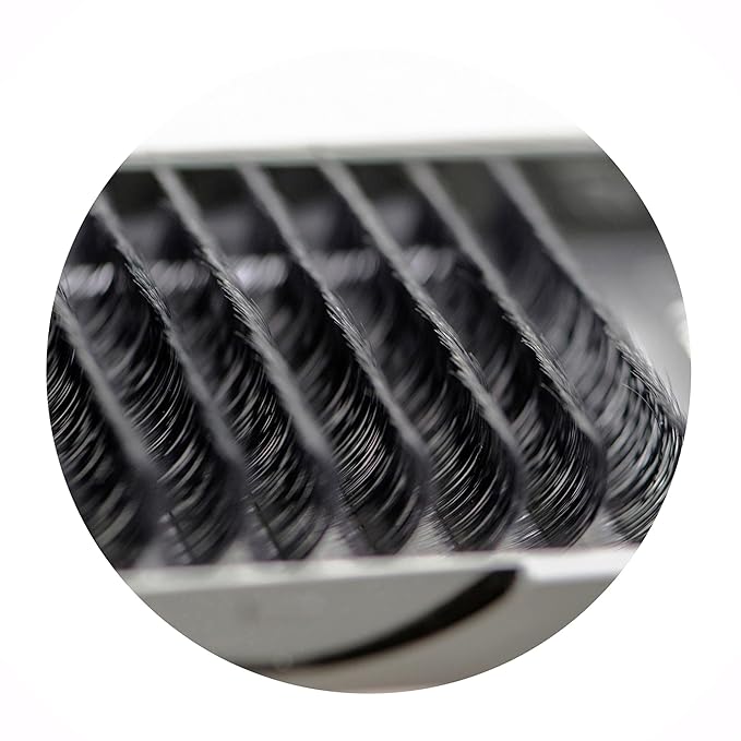 Lash Extension 0.03mm Thickness D Curl 14-20MM Leng Fine Soft Light-Weight Volume Individual Eyelash For Easy Fan Eyelash Extensions, Flower Lashes, Self Fanning Eyelashes (14-20MM Mixed)